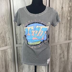 True Religion distressed signature logo crew T-shirt women’s S